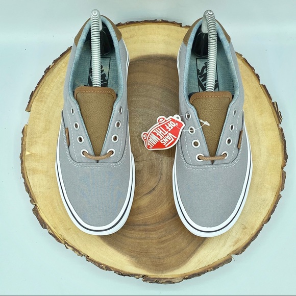 VANS ERA 59 Canvas & Leather Frost Gray/Acid Denim - Picture 5 of 15